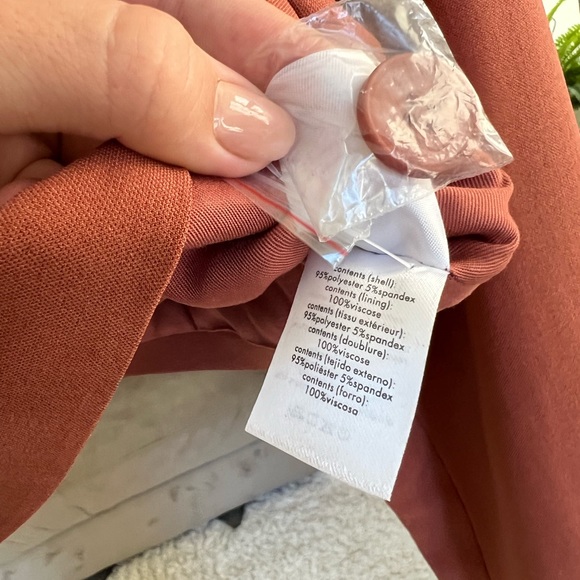 WeWoreWhat Cropped Blazer in Clay - Picture 6 of 8